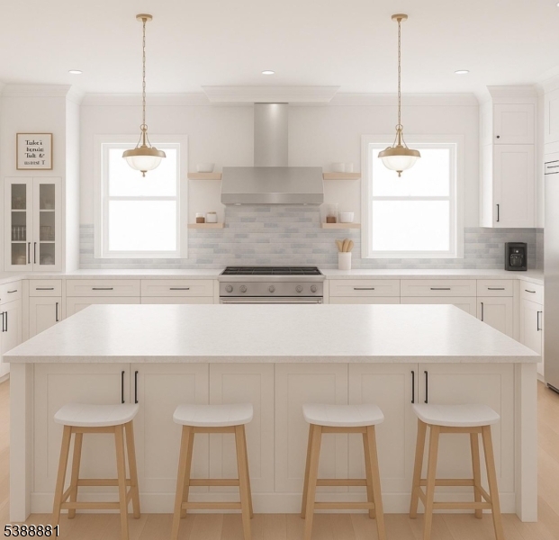 Kitchen island rendering