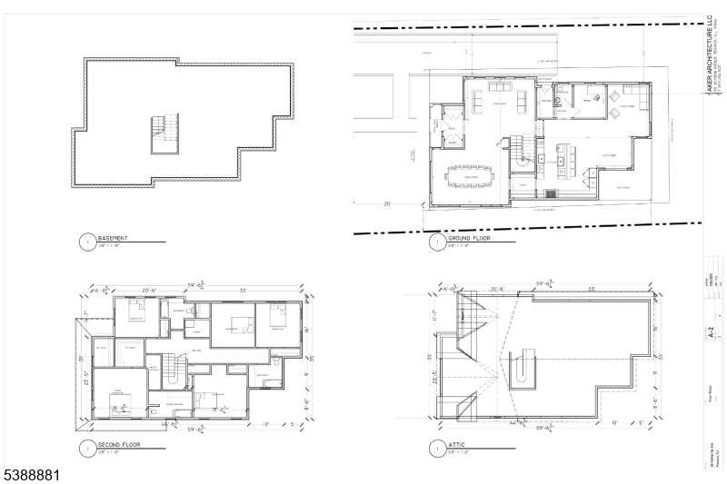 Architectural plans rendering