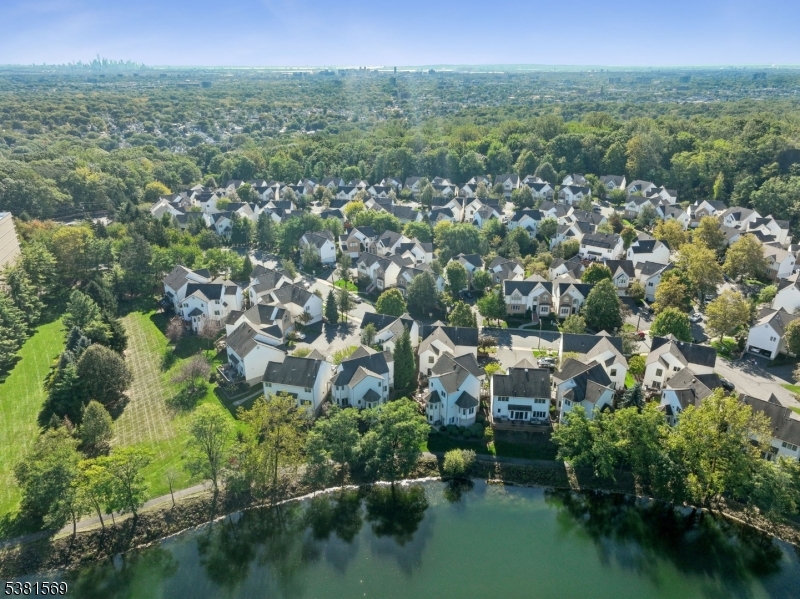 Aerial View of house and lake