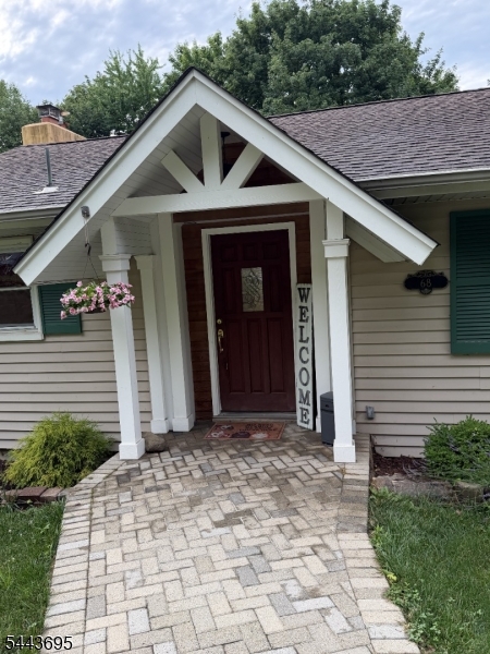 Welcome View of the Front Door of the home
