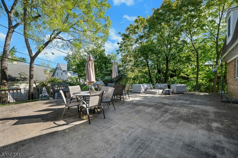 Oversized shared patio