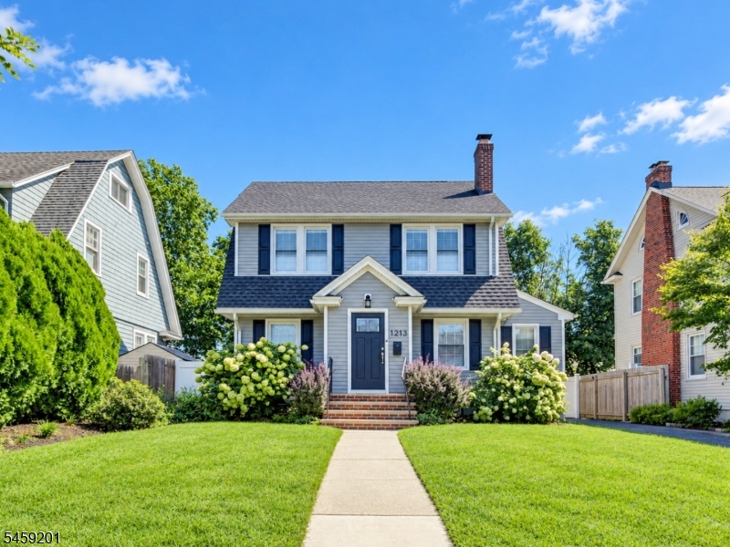 beautifully landscaped home.
