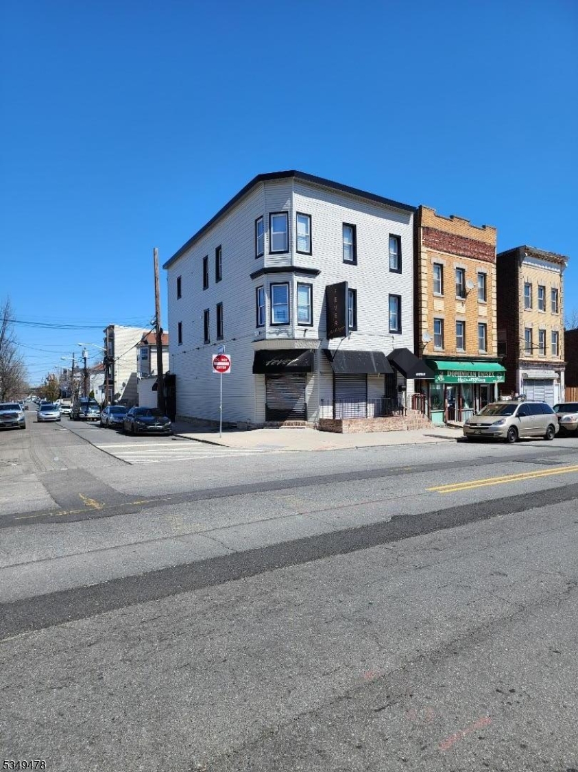 Front Corner of White Building