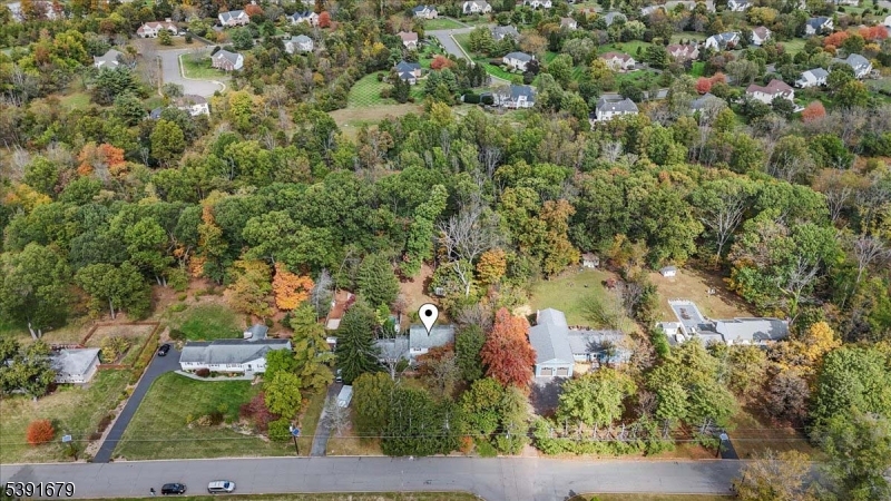 Aerial View Front Property Backs to 17+ Acres of Town Owned Land