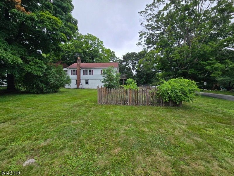 Fenced garden area
