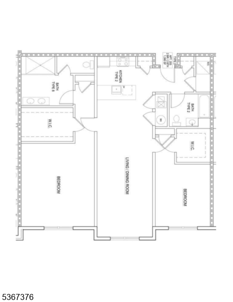 Various floor plans ranging from 1100 sq. ft to 1390 sq. ft. on floors 2-4