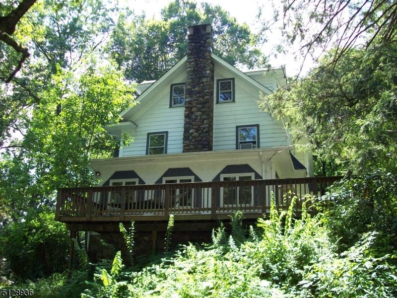 View of deck in summer