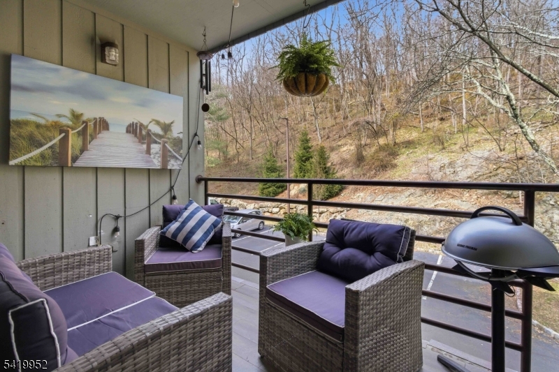 Deck overlooking woods