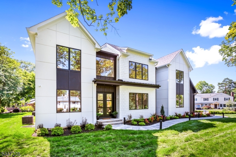 Front of Home with Lit Walkway