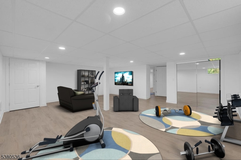 Basement -Virtually Staged