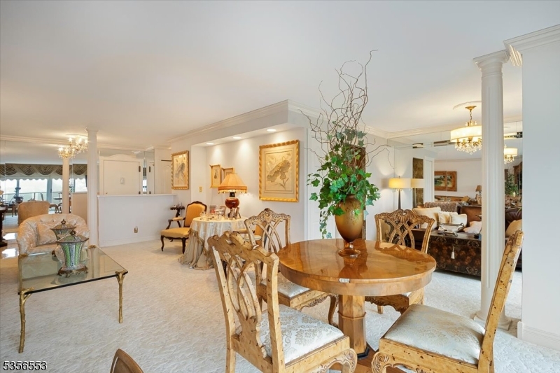 DINING AREA Great space for hosting with the open concept into the den and living room area.