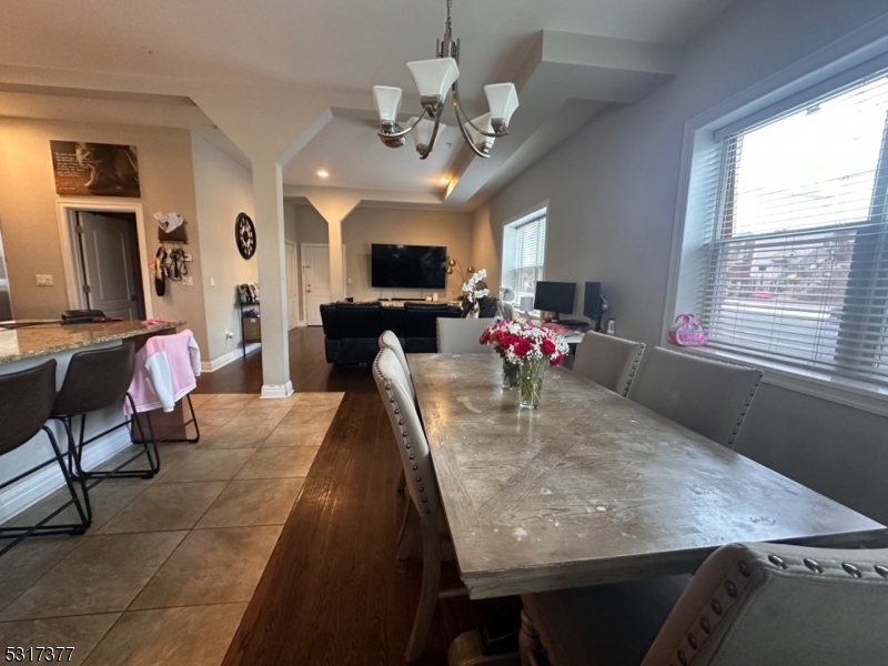 Kitchen and Dining/Living room area