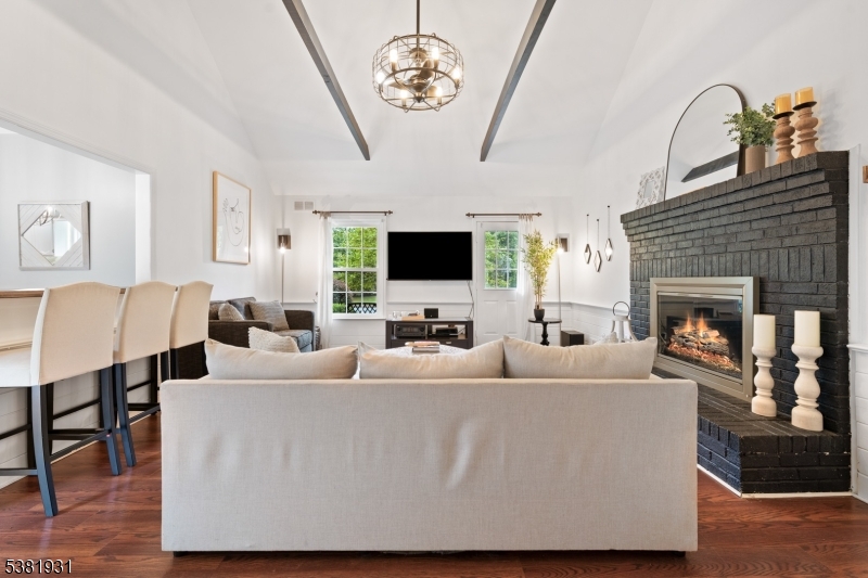 WOOD BURNING FIREPLACE