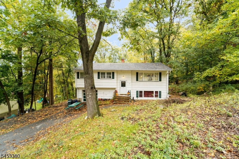 Welcome Home! Welcome home to this charming 4-bedroom, 1-full and 2-half bath Bi-Level nestled on a beautifully wooded lot along a quiet residential street in desirable Kinnelon!