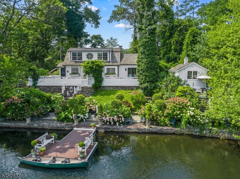 aerial view of the back of the property