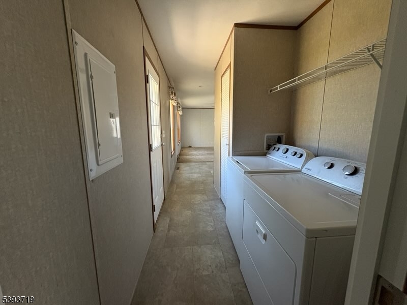 Laundry and hallway