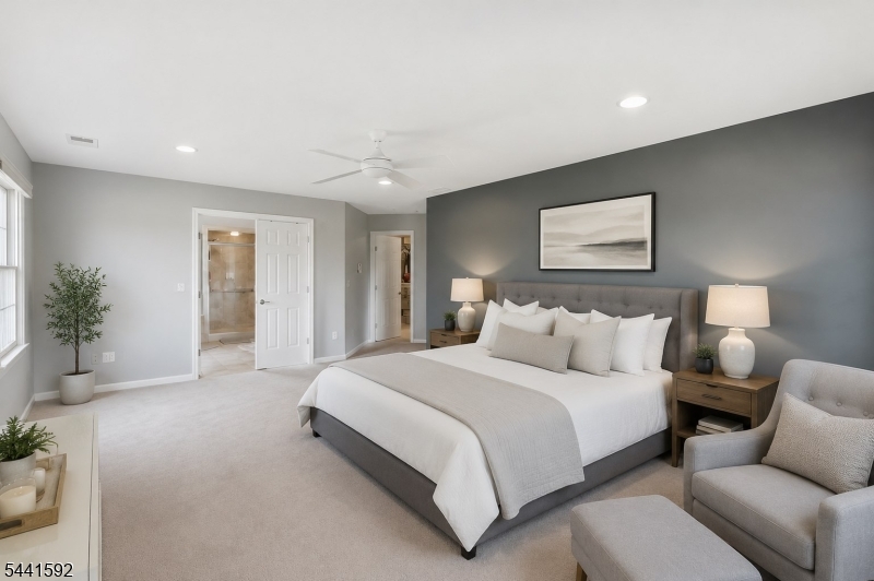 Primary Bedroom Virtually staged