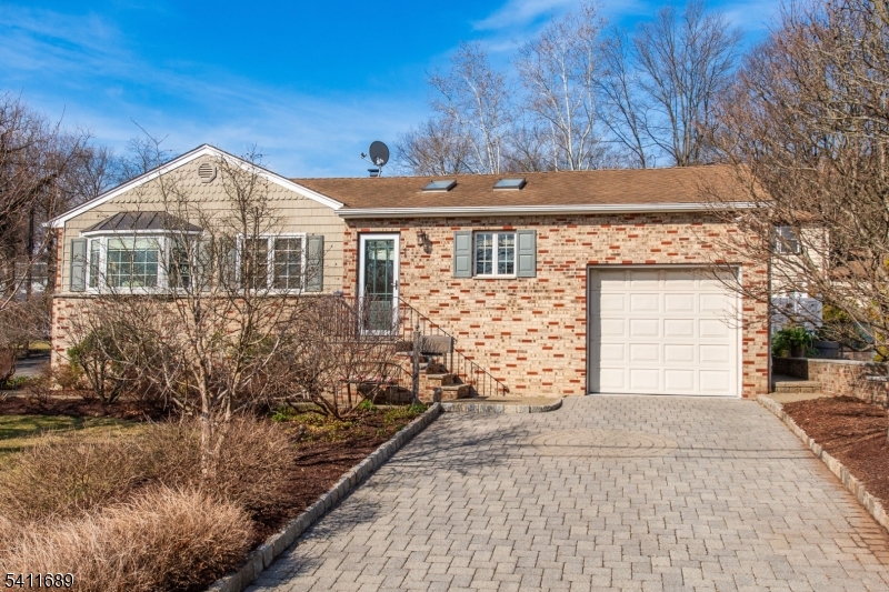 Paver driveway One car garage