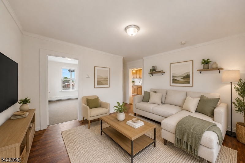 living room ai staging