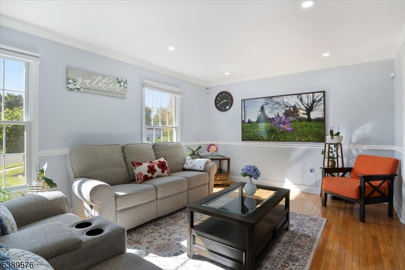 Living Room with HW Floors