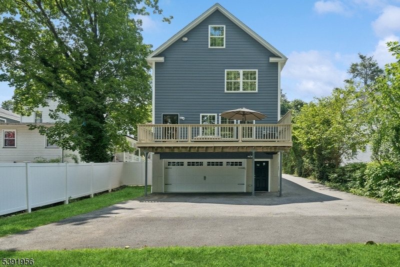 View of back of home 2 Car garage