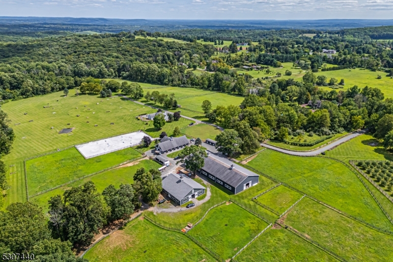 Views of Equestrian Fields and buildings