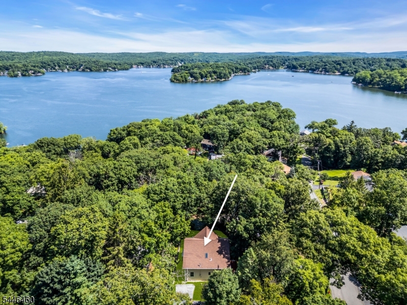 elevated drone view