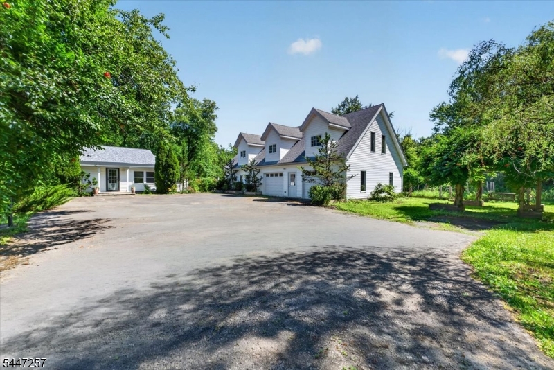 house and garage