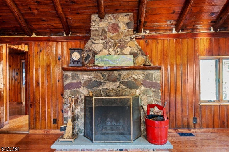 Beautiful Fieldstone Fireplace