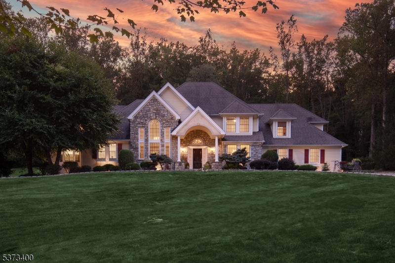 Beautiful twilight front view