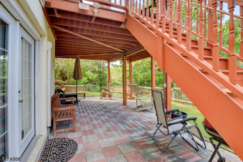 Patio outside of walk out In-Law suite.  Perfect for exteded family.