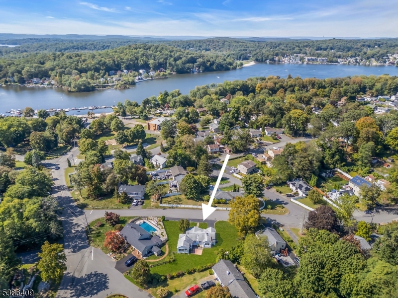 Aerial view of property