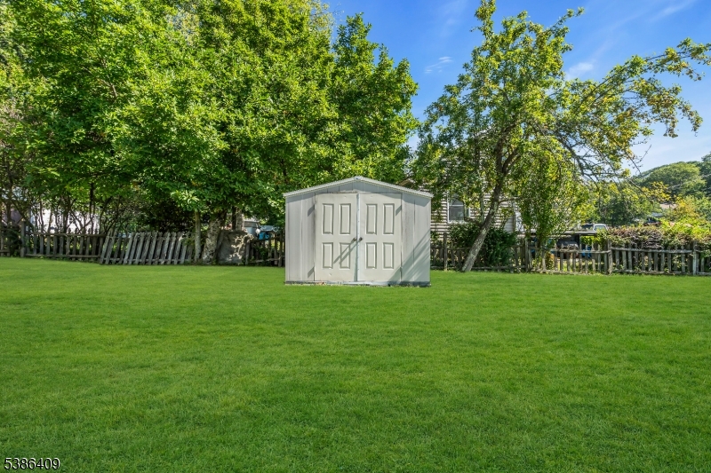 backyard with shed