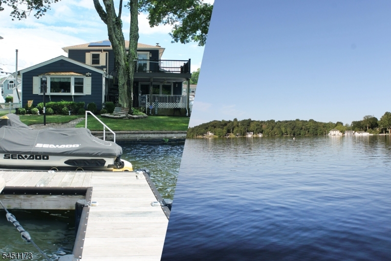 This welcoming, energy efficient lake front features level property and gorgeous sunset views!