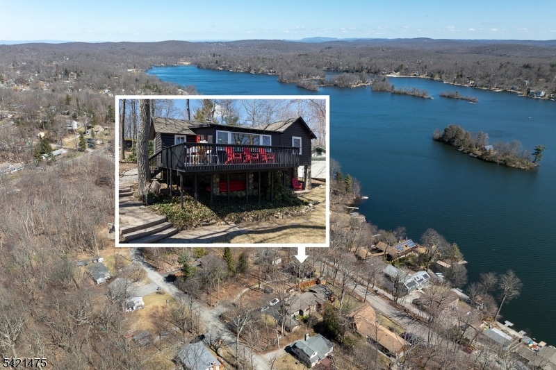 Across the street from the lake