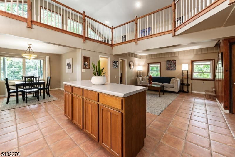 Kitchen with a View of the large Loft