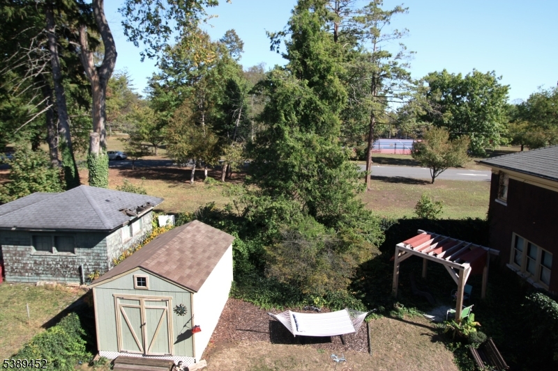 Aerial view of yard A partial view of the backyard includes Eastside Park.