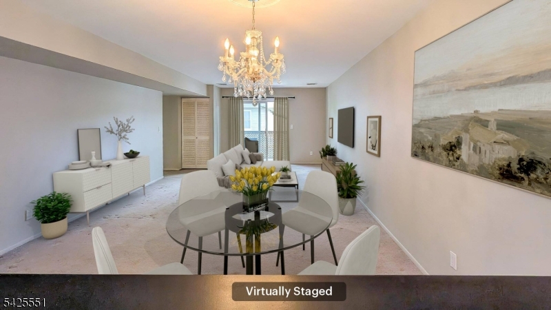 Living/Dining Rm Virtually Staged