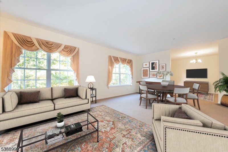 virtually staged living Rm open concept living area