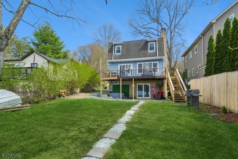 Rear view of home