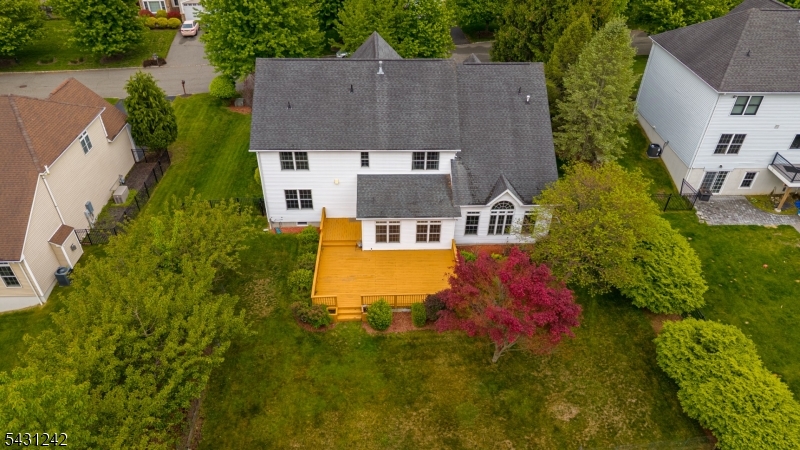 house drone view back