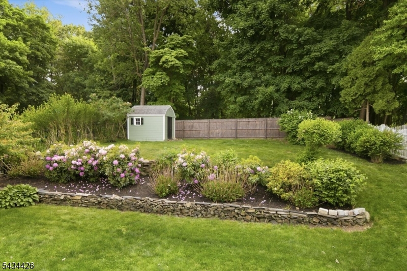 fully fenced in backyard
