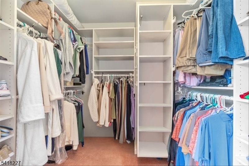 Walk-in closet in primary