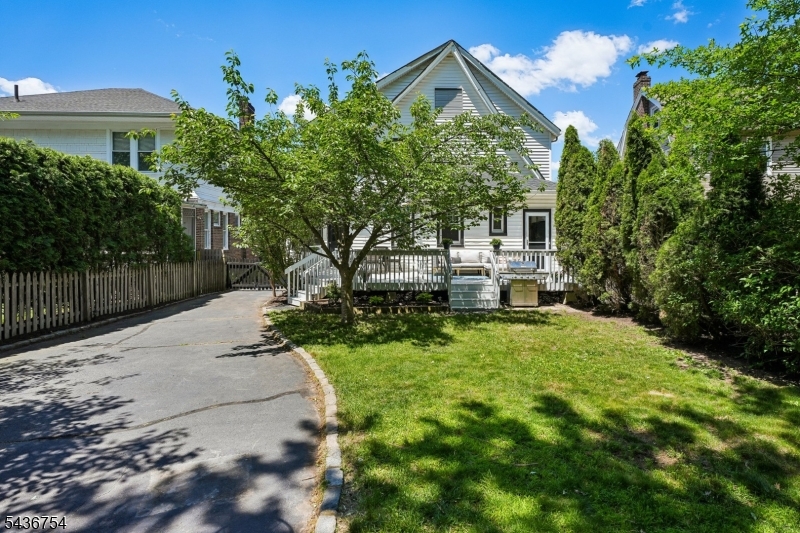 Fully fenced in yard
