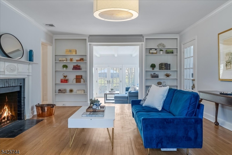 Gleaming wood floors