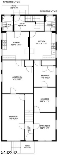 Floor Plans First Floor 1 & 2