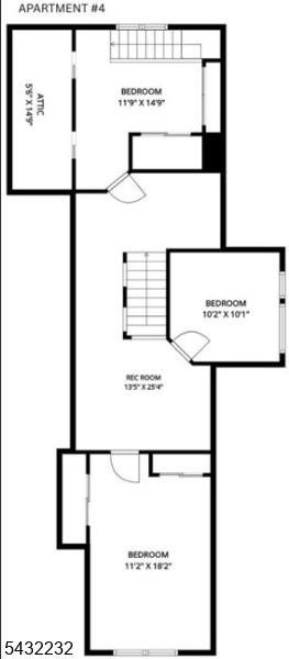 Floor Plan for upper unit 4