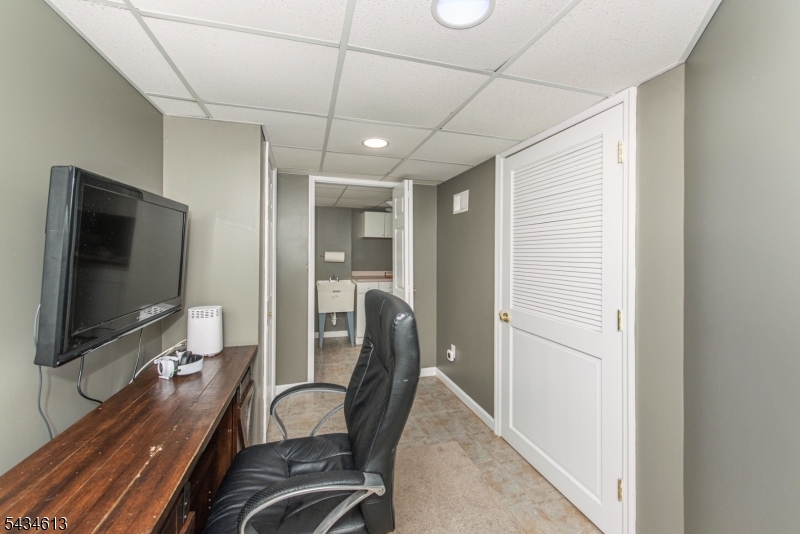 Office area in basement