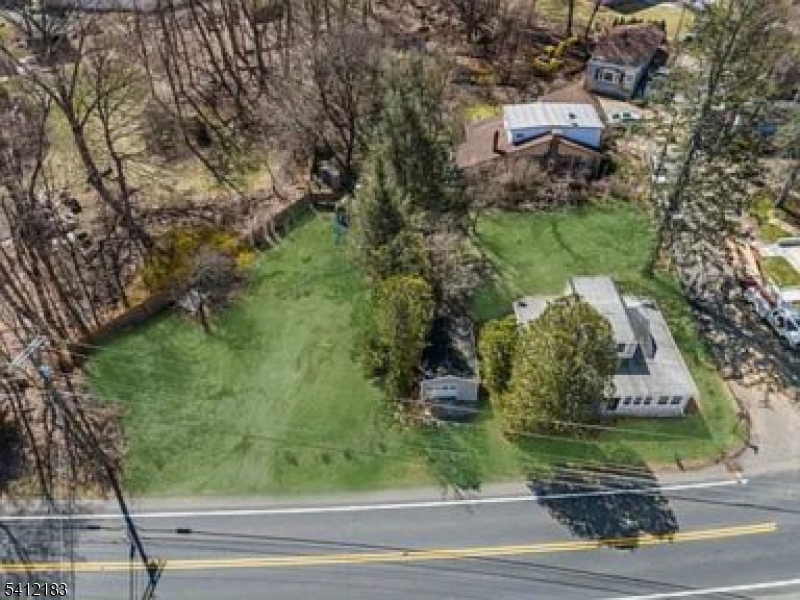 drone view of property