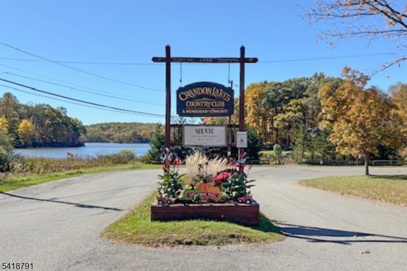 Lake community entrance